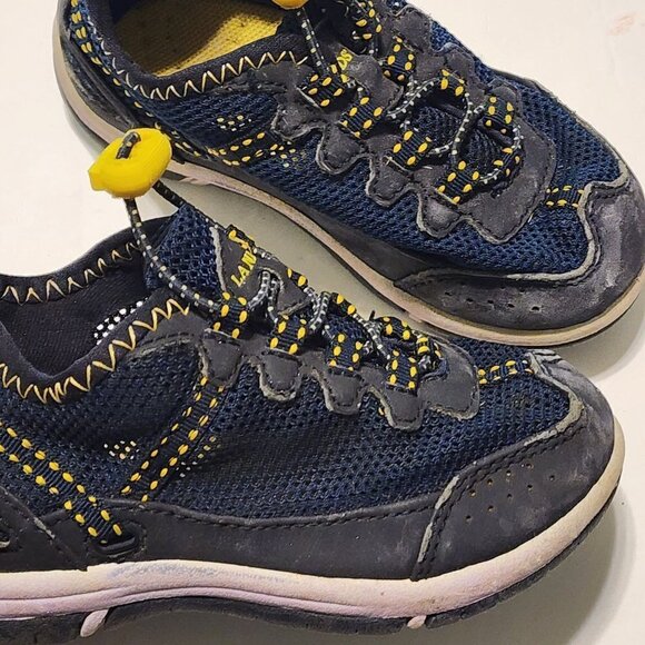 Lands End toddler hiking / water sandals shoes  size 7 M Blue Yellow Mesh - Picture 9 of 9